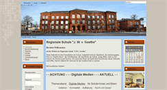 Desktop Screenshot of goetheschule-parchim.de